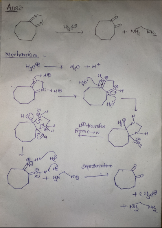 Anse HO + Ni Who Mechanism - H₂ - tho +H+ NOSHO 1.9269 40 transfer FromeN CH @_HK Ho Deprotonatiess at N With f2th tot sy