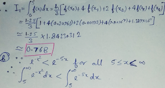 - In Secode=[ f(46)44 f(x) +2 f(*) + 4 f(x) + f(and] = 1-3 - [1 +4(0,2096) +2(0.00193)+4(10x15 73+1 39210] ~1.25. *1.842303