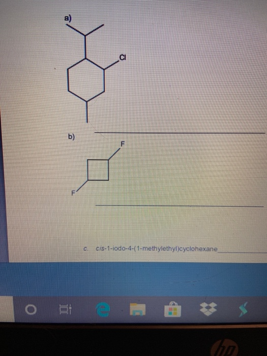 C. Cis-1-iodo-4-1-methylethyl)cyclohexane o ECM @ $$ VID