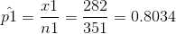 ri 282 pl 1 = 0.8034 - n1 351