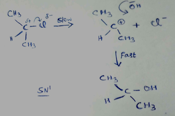 CH3 GoH as slow Colla A so slow c 6 + CH3 H CH3 Fast CH3 SNI c-OH it Cha