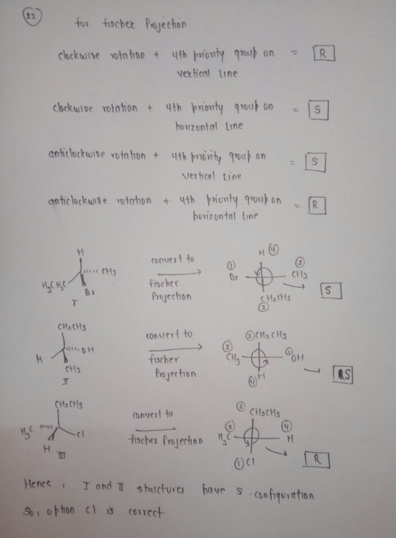 for fischer Projection clockwise rotation & 4th priority group on vertical Line = [R] clockwise rotation + 4th priority group
