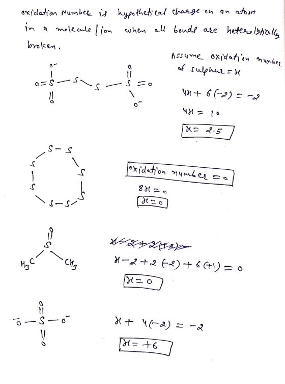 oxication Number is in a molecule lion broken. hypothetical charge on an atom when all bonds are heterolytically Assume oxida