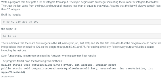 Write a program that first gets a list of integers from input. The input begins with an integer indicating the number of inte