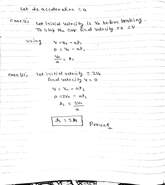 elot is V. bere brakin Tost, the car fin al velocity-ช しSIn Sinal Velo ciV- O 2. M1-2010