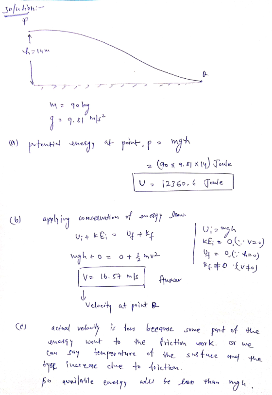 6- 0 Ii U 2366 ole actal velo of he uereeclue to friction Og41