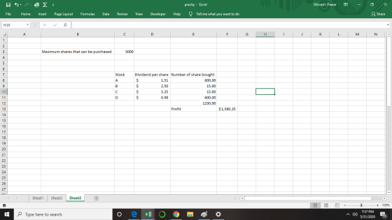 BS - practq - Excel Dhivam Pawar X File Home Insert Page Layout Formulas Data Review View Developer Help Tell me what you wan