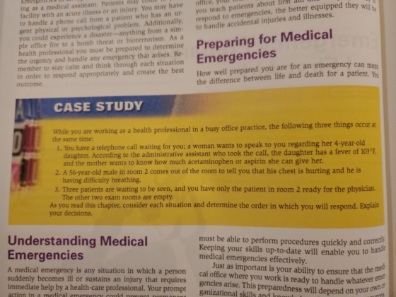 office, your un you teach patients about first du u respond to emergencies, the better equipped they will to handle accidenta