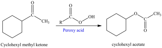 CHз
C
НО
CH3
R
Peroxy acid
Су
cyclohexyl acetate
ketone

