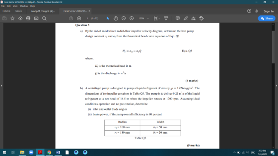 Final Sem2 20182019 03 04.pdt - Adobe Acrobat Reader DC File Edit View Window Help Home Tools ilovepdf merged (4). Final Sem