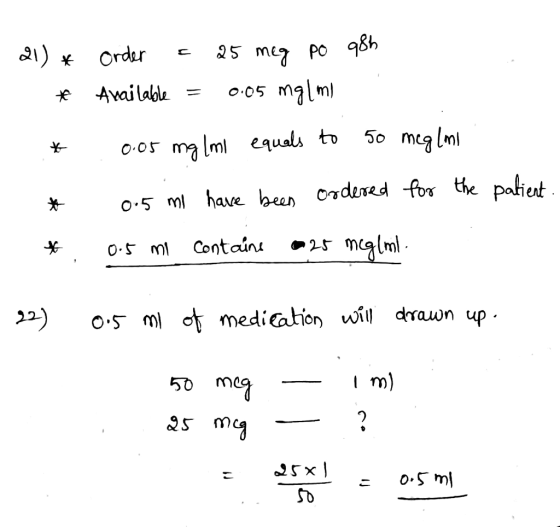 e1) 5 me Po 98h Order o.05 malm Available 50 meg lm 0.05 ma lm equals to o.5 mhave been ordered for the palient 25mgml Contai