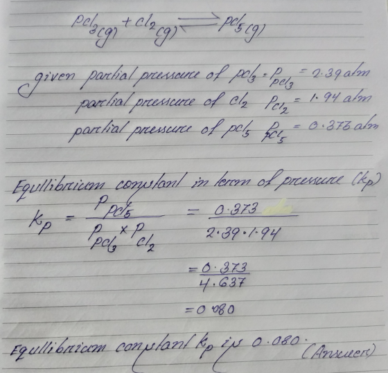 pobegn + Clergi pelige given parhial pressource of poly-Polo - 9:39 am partial pressure of cla Per = 1.94 alm. parchal pressc