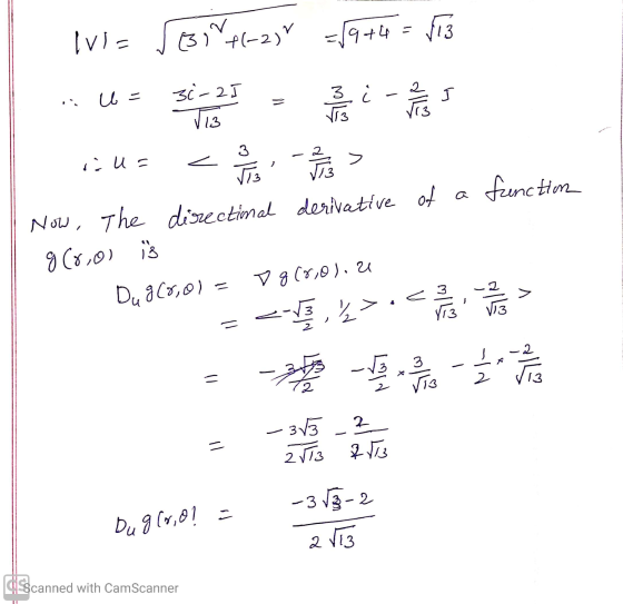 lvi= 5310 +(-2) = 9+4 = (73 2 U- t=2] 3 - 了 > 區 VIS 3 1.以。 2 园 18 Now, the directimal derivative of a function (SC b. acay)