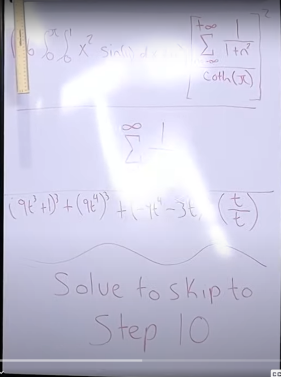 too X Sin() de I the Coth (5) 8h (9+²+)² + (964)t - 7t-3t رہا solue to skip to Step 10 CC