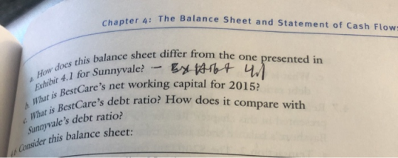 Chapter 4: The Balances The Balance Sheet and Statement of Cash Flow: How does this balanc Exhibit 4.1 for Sur What is BestCa