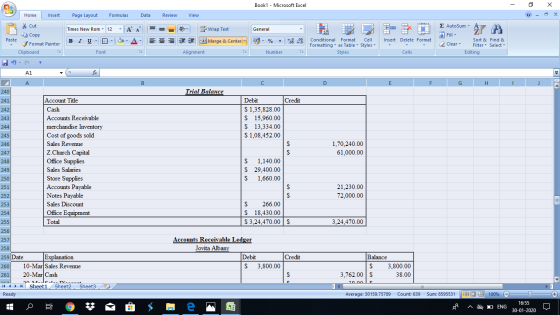Book1 - Microsoft Excel - X Home Insert Page Layout Formulas Data Review View Cut Copy - - General 1 1 Wrap Text Merge & Cent