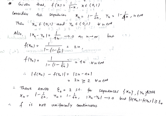 . Given Consider that, f(x12 1 1 1 1 1 RE (0,1) the sequences Xuz 1- 4 Yu an E (0,11 and int(01) tuent in, h EN Then Also, In