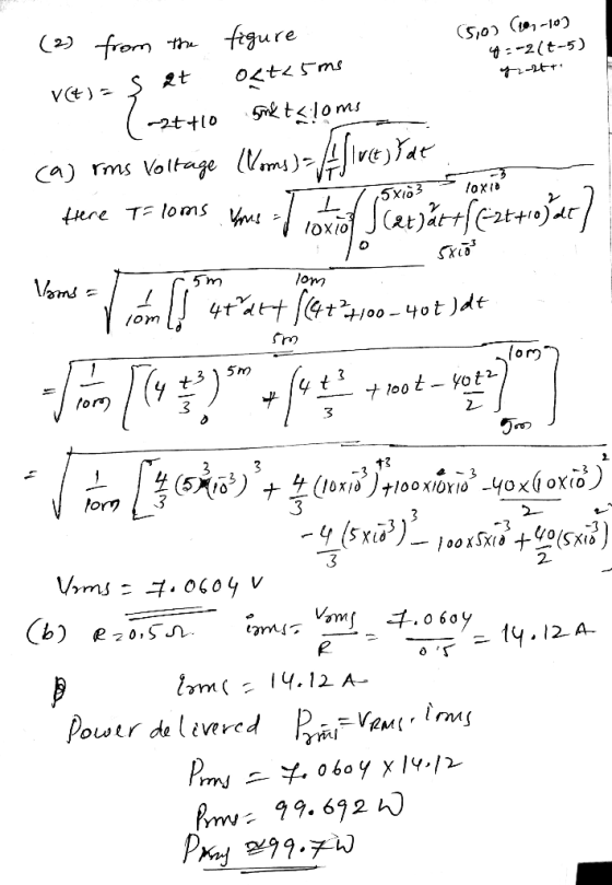 from the figure Octa5ms metsloms (510) (107-103 4:-2(t-5) grotte 5x10 (2) (t)=ş at (-2t410 ca) rms Voltage (Voms)-/Afives Sat
