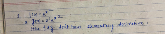 x 2 1. f(x) = x² x²e f&g dont have elemen elementsey derivative & fox) Her