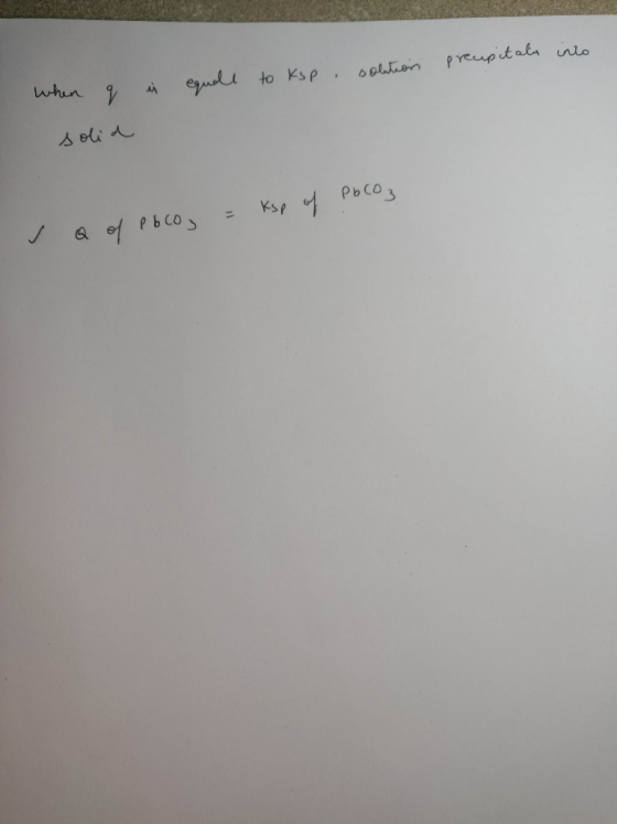 solution precapitals into to ksp requele when q до 4 Pьсо 3 so Pьсон - Кs,