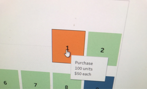 Purchase 100 units $50 each
