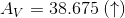 A_{V} = 38.675 \: (\uparrow)