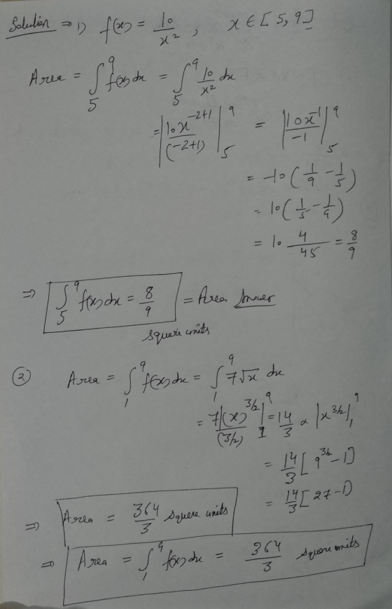 Solucion » f = lo x E [59] 2 я — 2 re -24119 = to (+2 - 73) - 10(+ / - 4 her Squere comits If fres du = 8 - Aerea former @ Ar