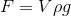 F= V\rho g