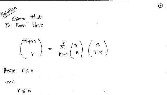 Solution CO To Pnovethat r-K am