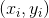 (x_{i}, y_{i})