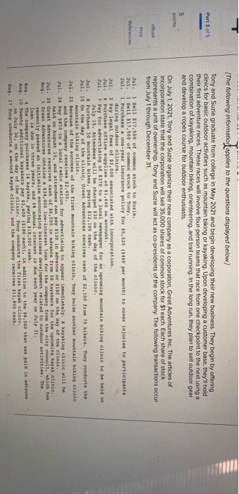 (The following informatiot applies to the questions displayed below Part 3 of 5 5 points Tony and Suzie graduate from college