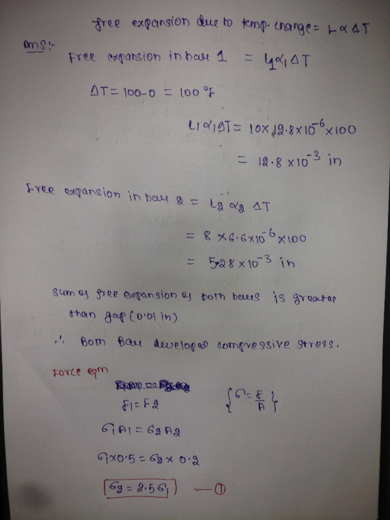-gree expansion due to trop. (nanges 4T こ 12-8 x103 in 6 than getflo,01 in) 67月にCgng