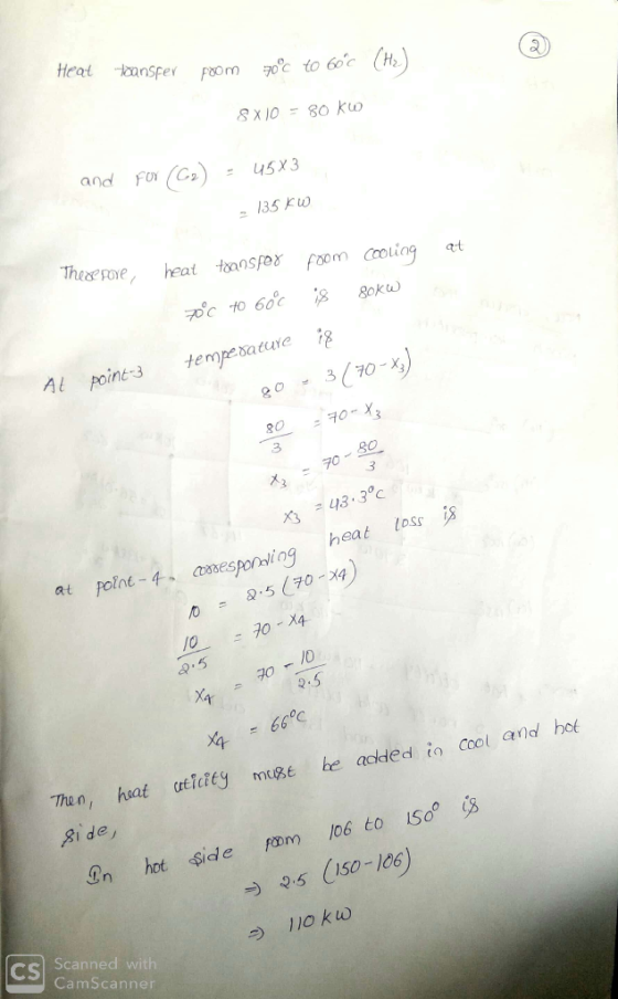 Heat Tansfer from 70 C to 600 (H) 8x10 = 80 kw and for (Co) - 45X3 135 kW at These pore, heat toanspor from is cooling sokw B