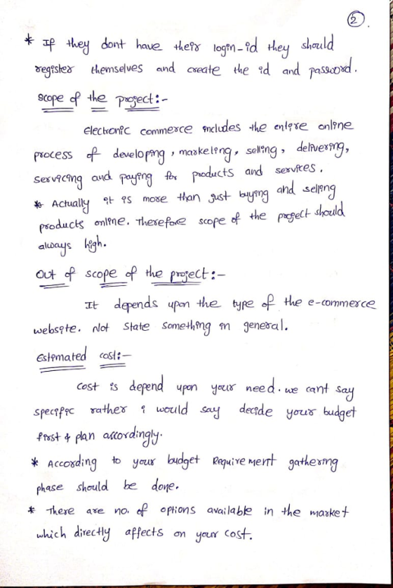 xegfslear lemselves andceate e d and passcod ecope sp the piject: elechonfc commexce mcludes the enlgre onlne makelg, selrimg delvexg Prodacts and sevktes psocess Sexvacing ayg ahd selpn Actually 안 qS mose than Just- Thexefoe scope of the prge houd out of scope of he proet It depends upon the yre e-commesce webspte. nlot State Somewhmg m genesal Estpmated cost: Cost ts defend upn yor need we cant s Pros+チ Ian according/ * Accoxding to eive nert gathermg phase should be done. Accosdin to yous axe no. af opkons aalable in the market yur cost. which directly affects