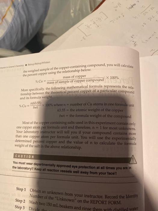 sivos SE SKL O und, you will calculate shop Bishop Whitten Q y the weighed sample of the copper-containing compound, you will