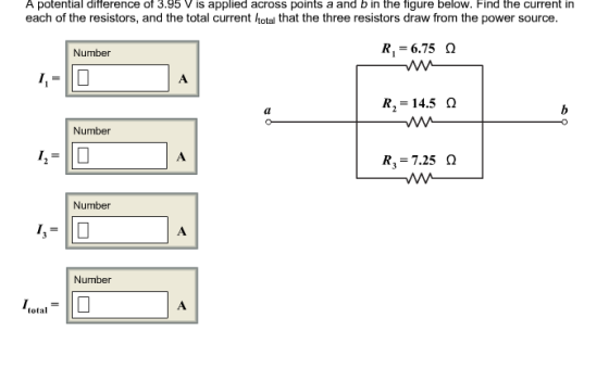 A potential difference ot J.9b V is applied across