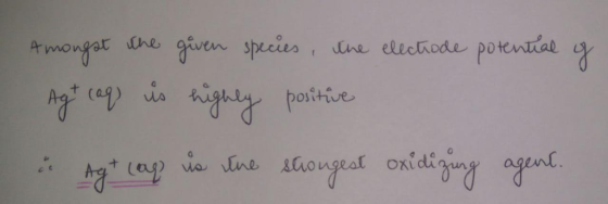 the g species , ine elechode potenrial ositive e c