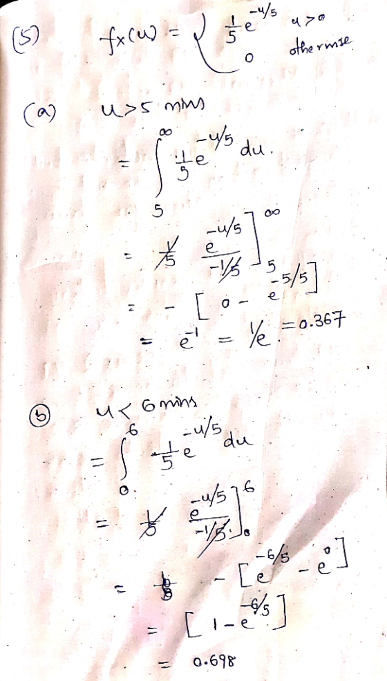 (S) :.fx(u)につ1ご5M,. 1 do 5/5 I/ _0.36 6 e au 5 = 0.698