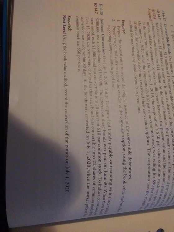 que common lue of the bond paymes nd the amount paid is a common stock was so lling for $90 per share corporation uses the st