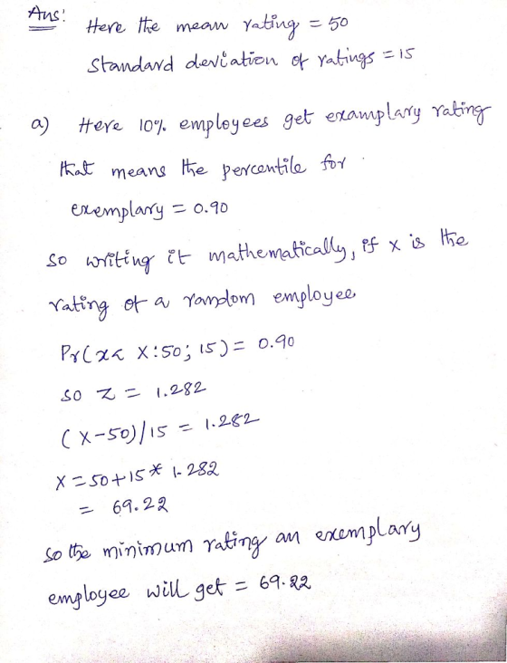 Here te maan Yat。 ng-50 aj廾 ere 10% employees get enawpłaty Yakin t means the percontila fo exemplanyo.0 ating ot a alem employea SO ·スニ1.282. 69.2叉 So tho engloyee will get=69.驳 minimum Taing an exemplary