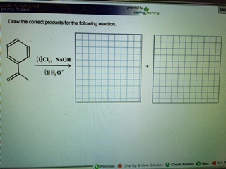 Draw the correct products for the folowling readso