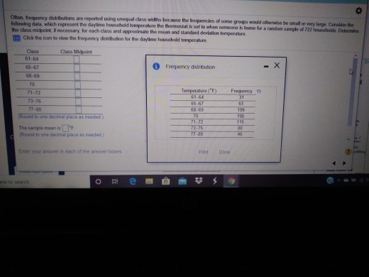 Often, frequency distributions are reported using unggul dass with because the frequencies of some groups would otherwise be