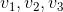 v_1, v_2, v_3