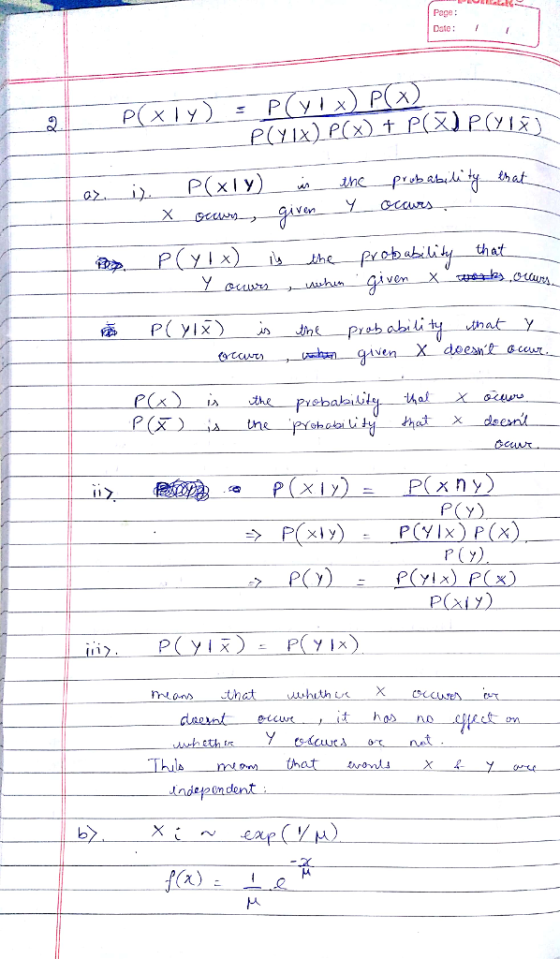 Page: Date: I ty thatY Ceers לי P(y) PCX ntans that x)