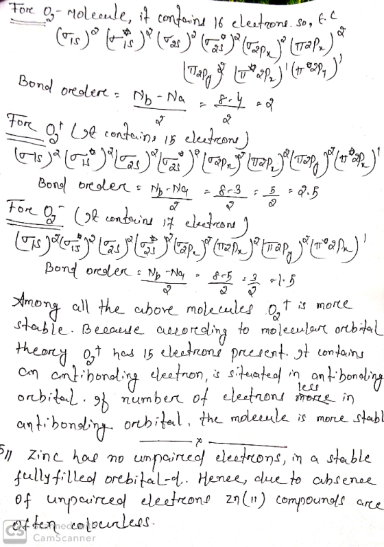 Talle jos Fore O rolecule, it contains 16 electrons. So, tc (Tisho (s) ( Tas do verp(italu). (Tapy )(78914 ) Bond oredere a