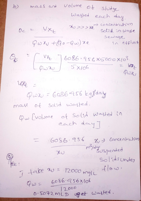 eurd olumsudge twasted each da b mass Sewage in efploed mast of Solid ested w volume of Solid wastedn cach d spended 60 2 000