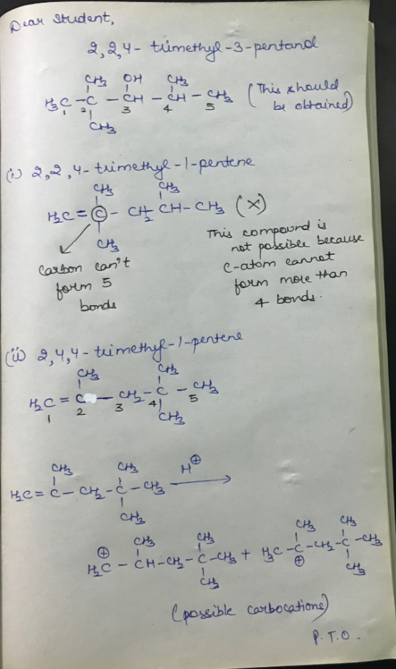 pear Studant, 2,a,4- timethya-3-pantanol C CH-H-S This hauld a oltained 2 1 CA 214-trimethye-1-perdene Hc--CH CH-CH This comp