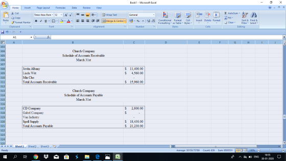 Book1 - Microsoft Excel - X Home Insert Page Layout Formulas Data Review View Cut Copy - - General 1 Wrap Text Merge & Center