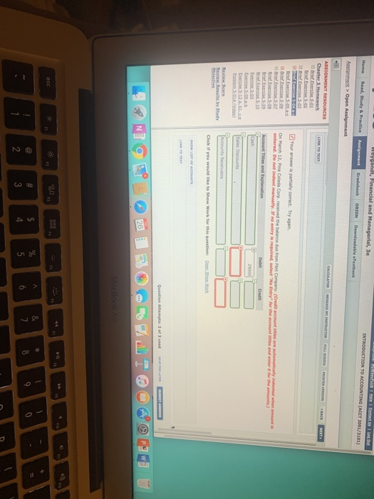 Weygandt, Financial and Managerial, je Home Red, Study Practice INTRODUCTION TO ACCOUNTING (ACET 2001/2001) Assignment Greek