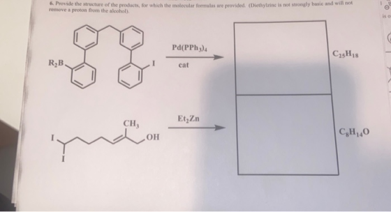 Provide the structure of the products for which the molecular formules are provided. (Diethyzine is not strongly basic and wi